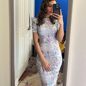 MIDI Length floral dress